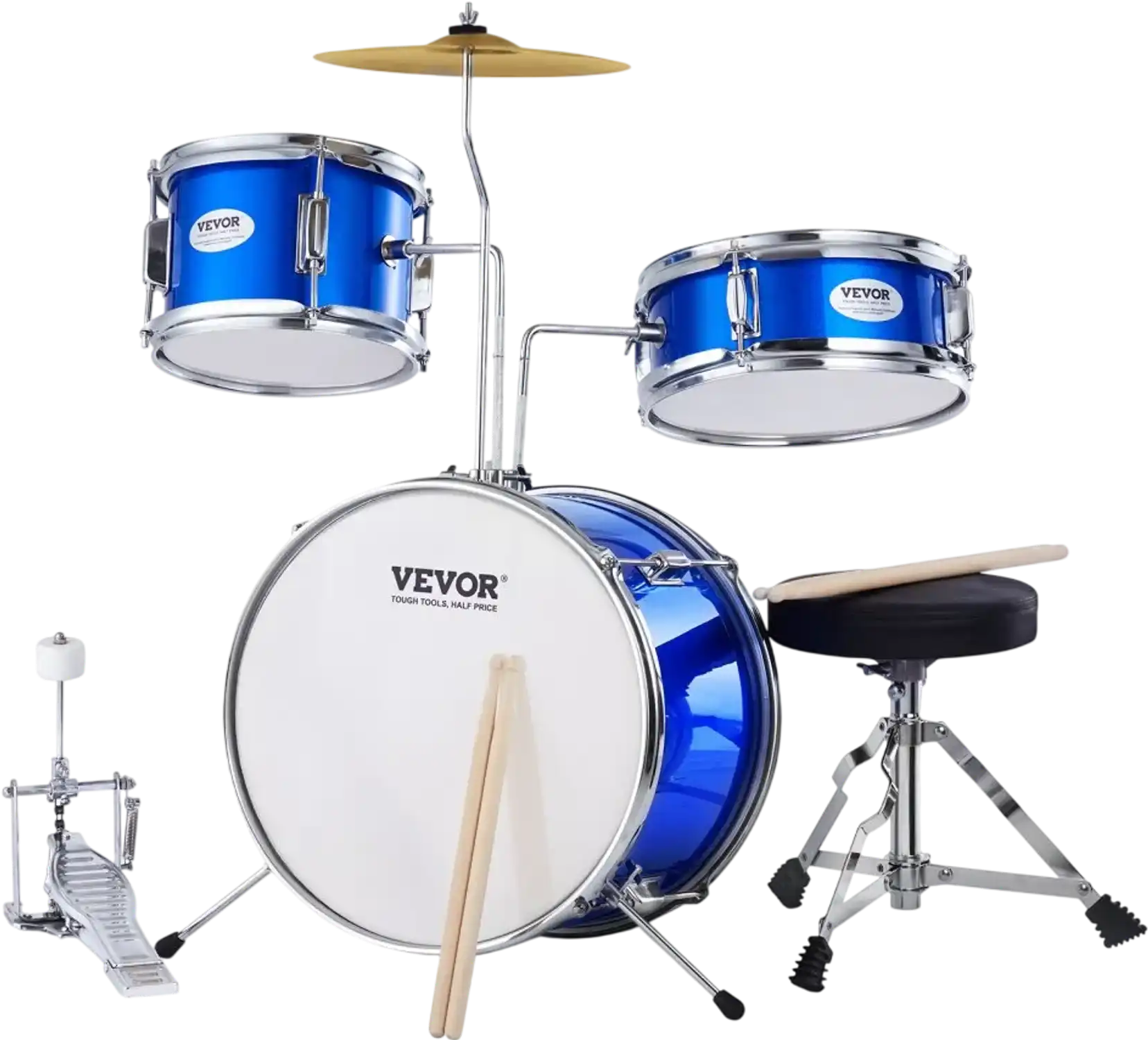 Vevor Drum Set Kids 3-Piece 14