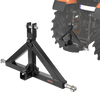 VEVOR 3 Point Hitch Receiver with 2 in Receiver, 3pt Quick Hitch Attachment, 3,000 lbs Capacity, Heavy Duty Tractor Tow Drawbar Adapter, Compatible with Kubota, Mahindra, John Deere, Massey Ferguson