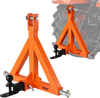 VEVOR 3 Point Trailer Hitch with 2" Receiver, 3 Pt Quick Hitch Attachment with Trailer Ball, Tractor Tow Drawbar Adapter, Fits Category 1, Kubota, Mahindra, Ford, Yanmar, John Deere, Massey Ferguson