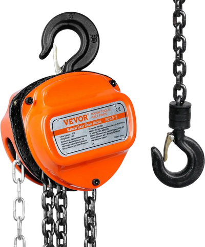 Vevor Manual Chain Hoist 1/2 Ton 10' Come Along New
