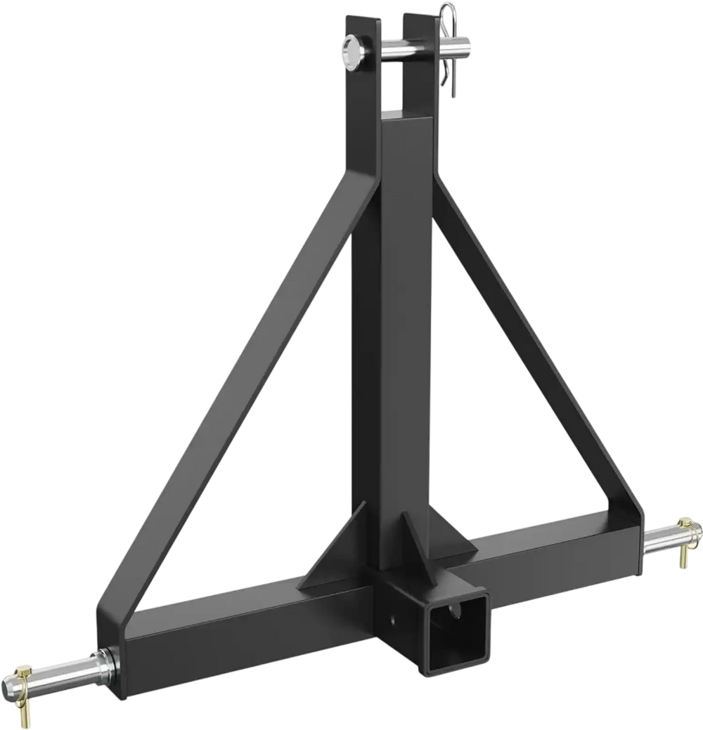VEVOR 3 Point Hitch Receiver, 3 Point 2" Receiver Trailer Hitch Category 1 Tractor Tow Drawbar Adapter with Pins, Compatible with Kubota, Mahindra, Ford, Yanmar, John Deere, Massey Ferguson