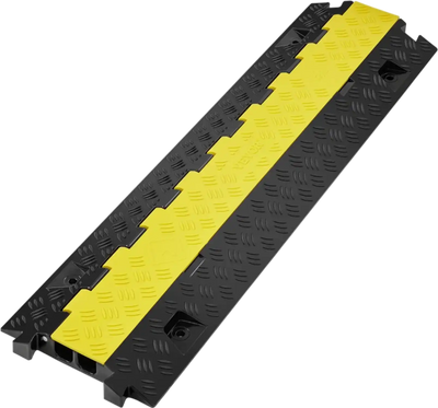 Vevor Cable Protector Ramp 2-Channel 22000 lbs Heavy Duty TPU Wire Cord Cover New