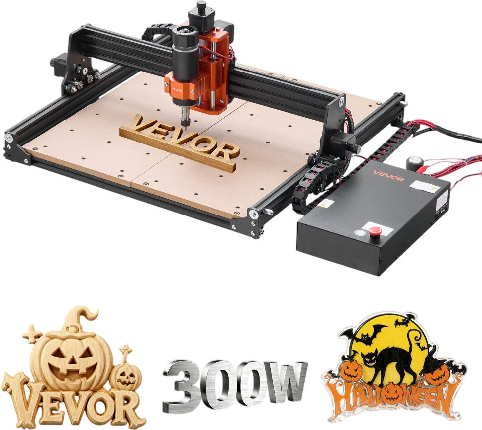 Vevor CNC Router Machine 3-Axis Wood Engraving 300W Spindle 15.75 x 15.75 in. New