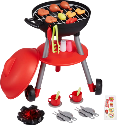 Vevor BBQ Grill Playset 28-Piece Kids Toy Set with Sound & Light New