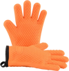 VEVOR Silicone Smoker Oven Gloves, Non-Slip Heat Resident BBQ Grill Gloves with Fingers, Waterproof & Hangable Design, Easy to Clean & Store, for Grilling, Oven, BBQ, Baking, Frying