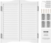 VEVOR Double Saloon Doors, 32"W x 36" H Arched Top Interior Swinging Cafe Doors, Premium Pine Wood, with Hinges & Hardware Kit, Easy to Install, for Hallway Kitchen Bar Pub Entrance, White