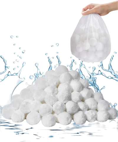 Vevor Pool Filter Balls 1.5 lbs Reusable Polyester Fiber Filter Media with Wash Bag New