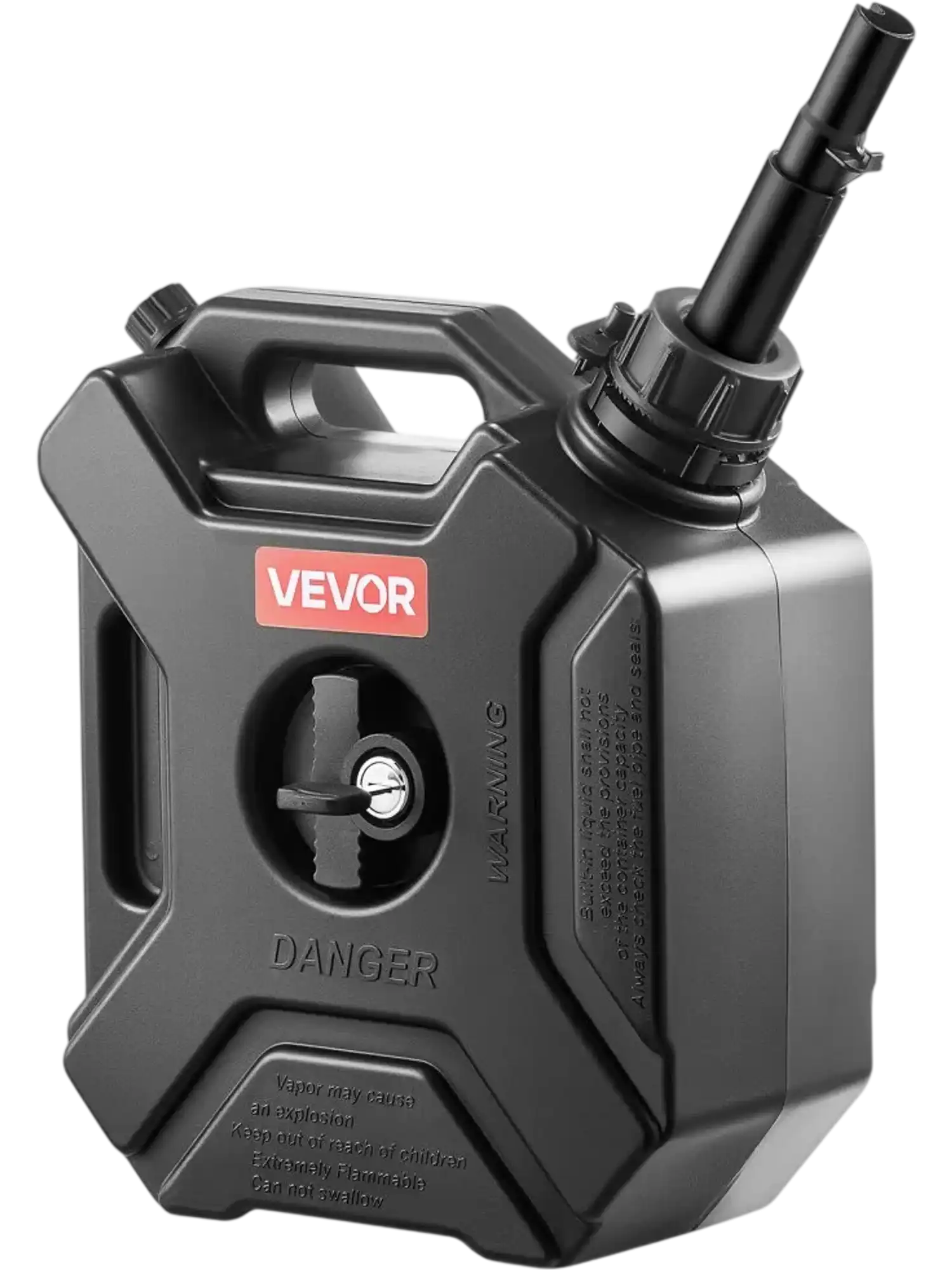 Vevor Fuel Container 1.3 Gallon Portable Gas Can with Spout and Lockable Bracket New