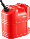 VEVOR Fuel Container, 5 Gallon, Gas Tank with Spout & Clear Scale, 15 L/min Max Flow Rate, Secure & Leak-proof, Portable Flat Fluid Container for Most Cars Motorcycle ATV UTV, Red, 1 Pack