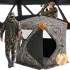 VEVOR Hunting Blind, 270° Ground Blind, 1-2 Person Pop Up Deer Blind for Hunting with Carrying Bag, Portable Resilient Hunting Tent, 3 Horizontal Windows for Turkey and Deer Hunting