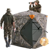 VEVOR Hunting Blind, 270° See Through Ground Blind, 1-2 Person Pop Up Deer Blind for Hunting with Carrying Bag, Portable Resilient Hunting Tent, One-Way See-Through Mesh for Turkey and Deer Hunting