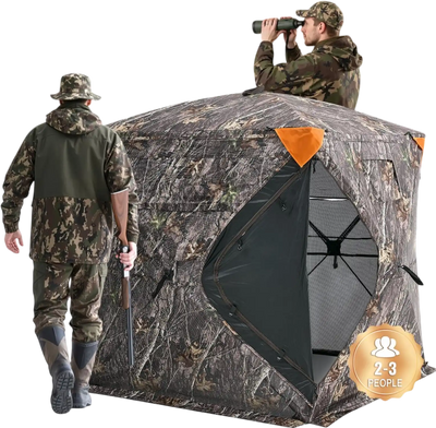 Vevor Hunting Blind 270° See-Through 2-3 Person Pop-Up Deer Blind Tent New