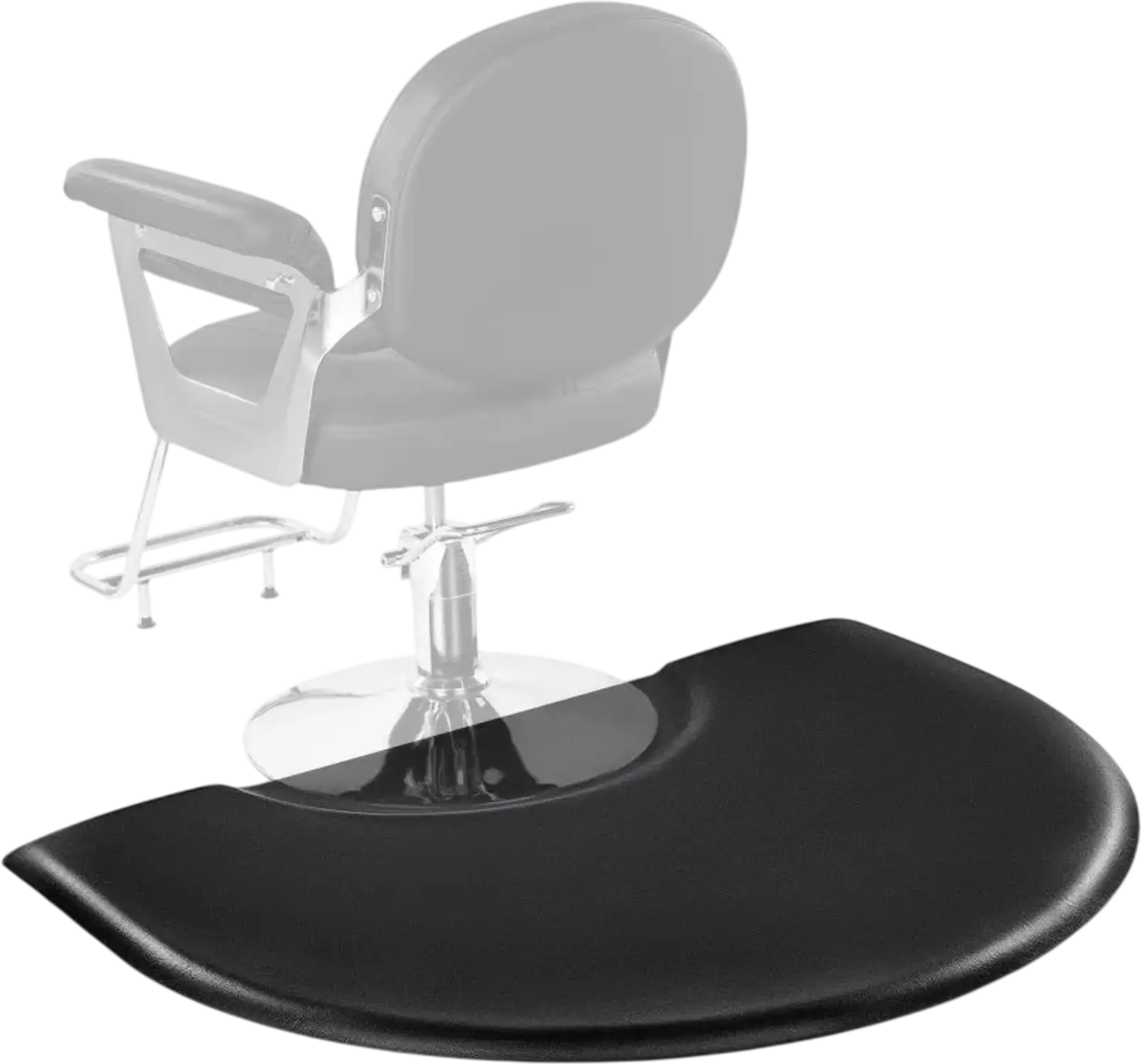 Vevor Salon Mat 3' x 4' Semi-Circle Anti-Fatigue Barber Chair Floor Mat 1