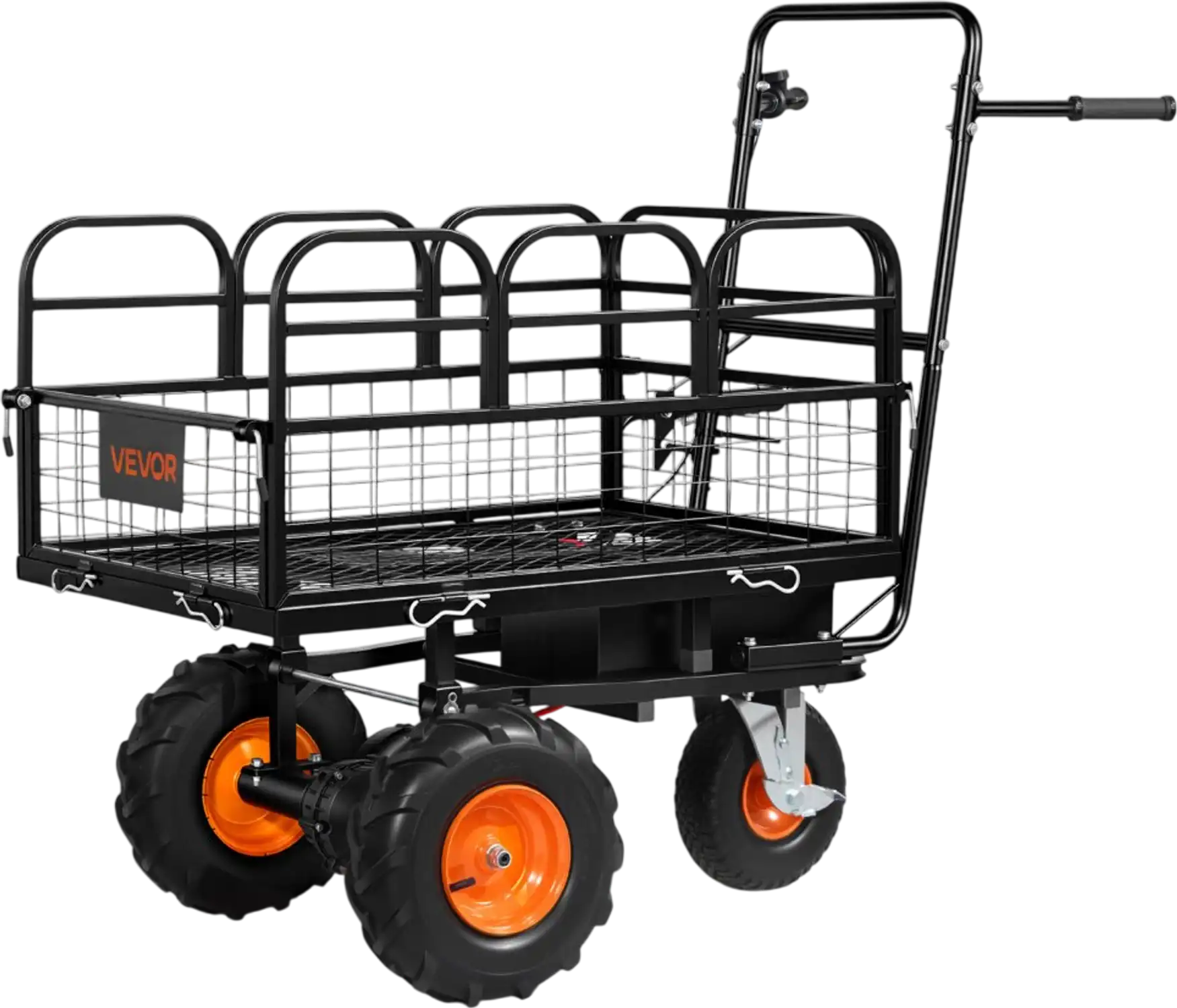 Vevor Electric Utility Cart Battery Powered Garden Wagon 500 lbs 3-Wheel New