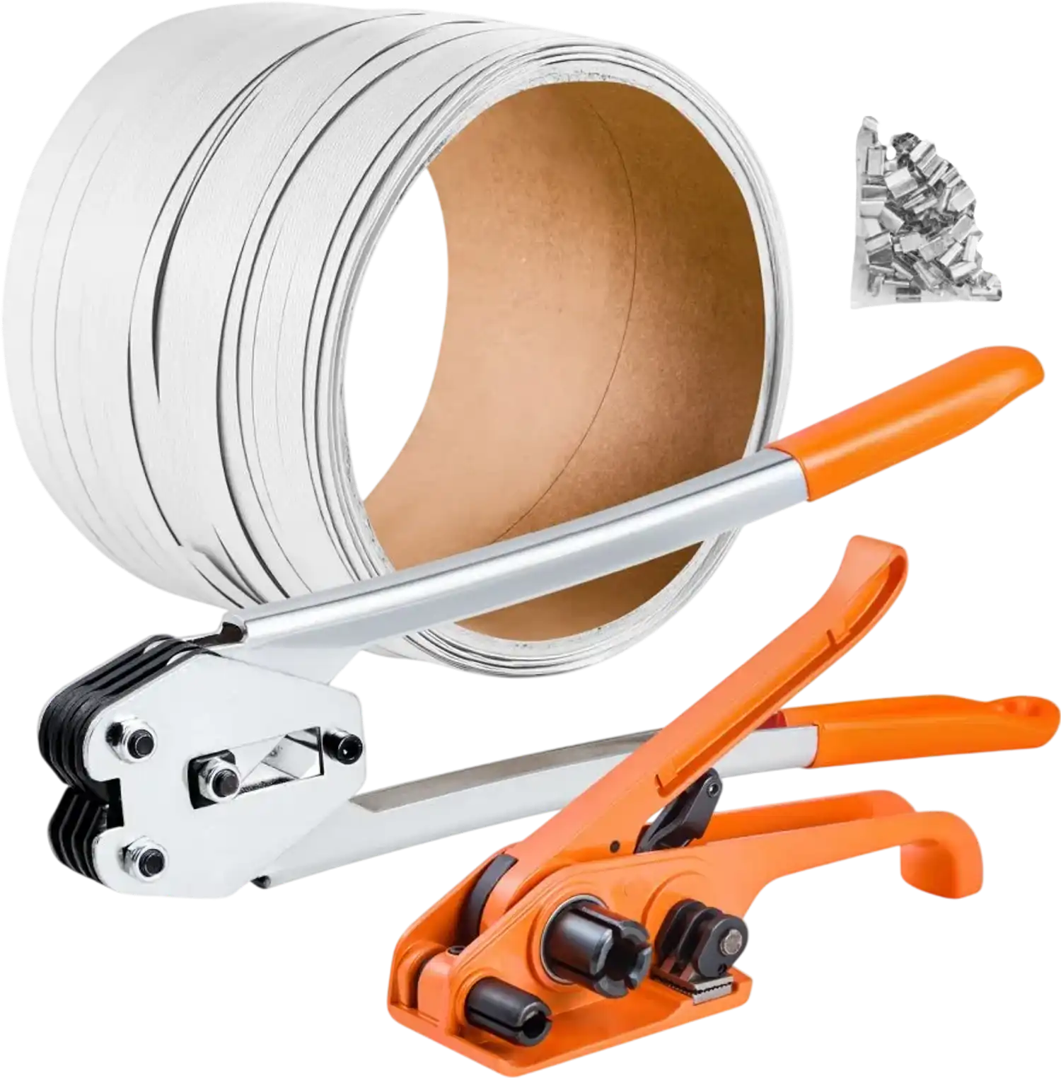 Vevor Strapping Kit Heavy-Duty Manual Banding Sealer Tool with 330' PP Strap and 100 Metal Seals New