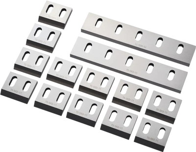 VEVOR Shredder Blades, Alloy Steel Shredder Machine Blade Kit with 12 Rotating and 2 Fixed Blades, High-Hardness SKD-11 Blade, Compatible with Model 400 Plastic Grinder, for ABS, PP, PVC & Nylon