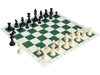 VEVOR Tournament Chess Set, 20 Inch Roll-Up Beginner Chess Board, Foldable Silicone Chess Game with Plastic Weighted Chess Pieces & Storage Bag, Portable Travel Chess Board Gift for Adult Kid Family