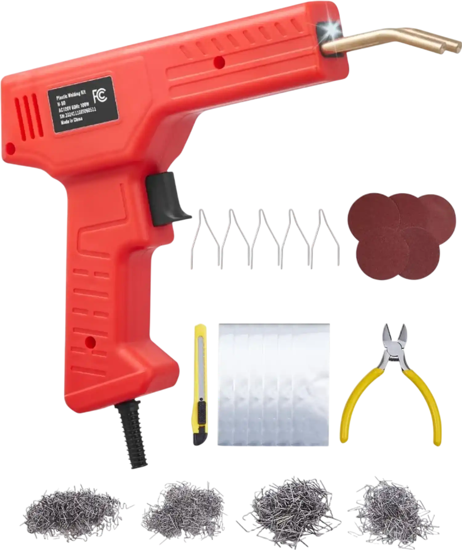 Vevor Plastic Welder 100W Hot Staple Repair Kit New