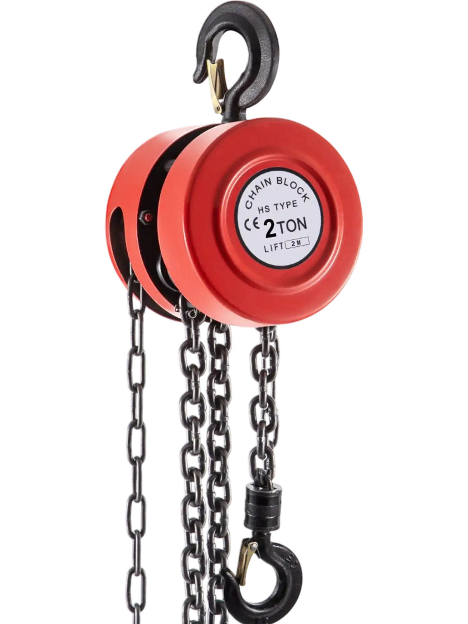 Vevor Chain Hoist 2 Ton 7' Manual Steel Red New