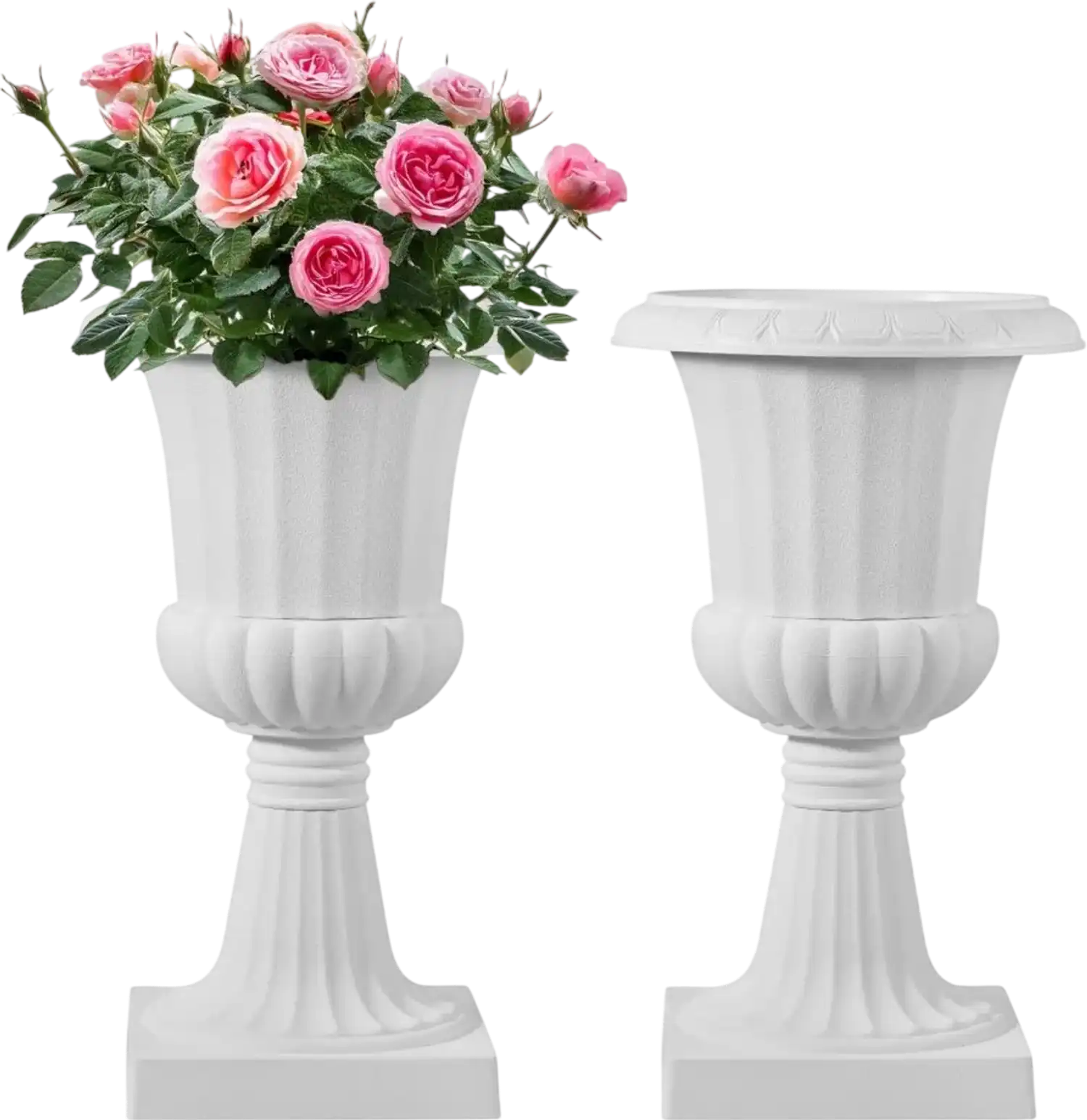 Vevor Urn Planters White 2-Pack 9.8