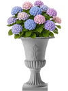 VEVOR Plastic Urn Planter 15.75"x21.26" 1 Pack Gray Classic Urn Flower Pot, for Wedding, Party, Event, Home, Stage, Garden, Balcony, and Patio Decoration, Front Porch Planter, Indoor & Outdoor Vase