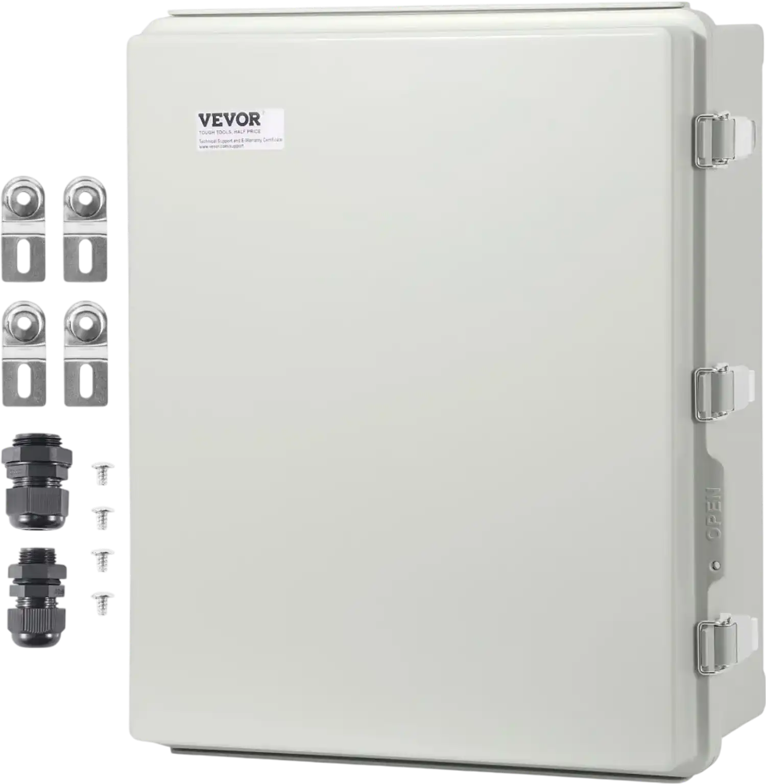 Vevor Electrical Enclosure Box Outdoor Junction Box 20.87 x 16.92 x 7.87 in IP67 ABS New