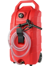 VEVOR 16 Gallon Fuel Caddy, 7.8 L/min, Portable Gas Storage Tank Container with Rubber Wheels, Gravity-flow Mode, Fuel Transfer Storage Tank for Gasoline Diesel Machine Oil Car Mowers Boat Motorcycle