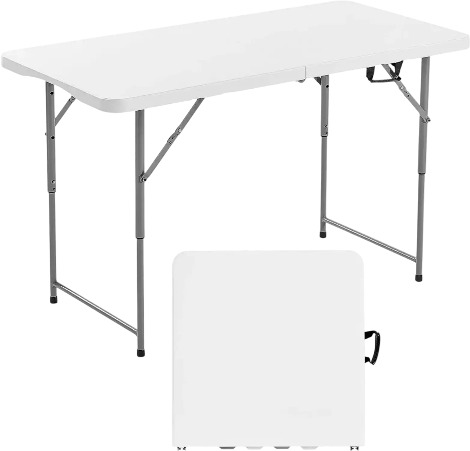 Vevor Folding Table 4' Portable Adjustable Utility Table New