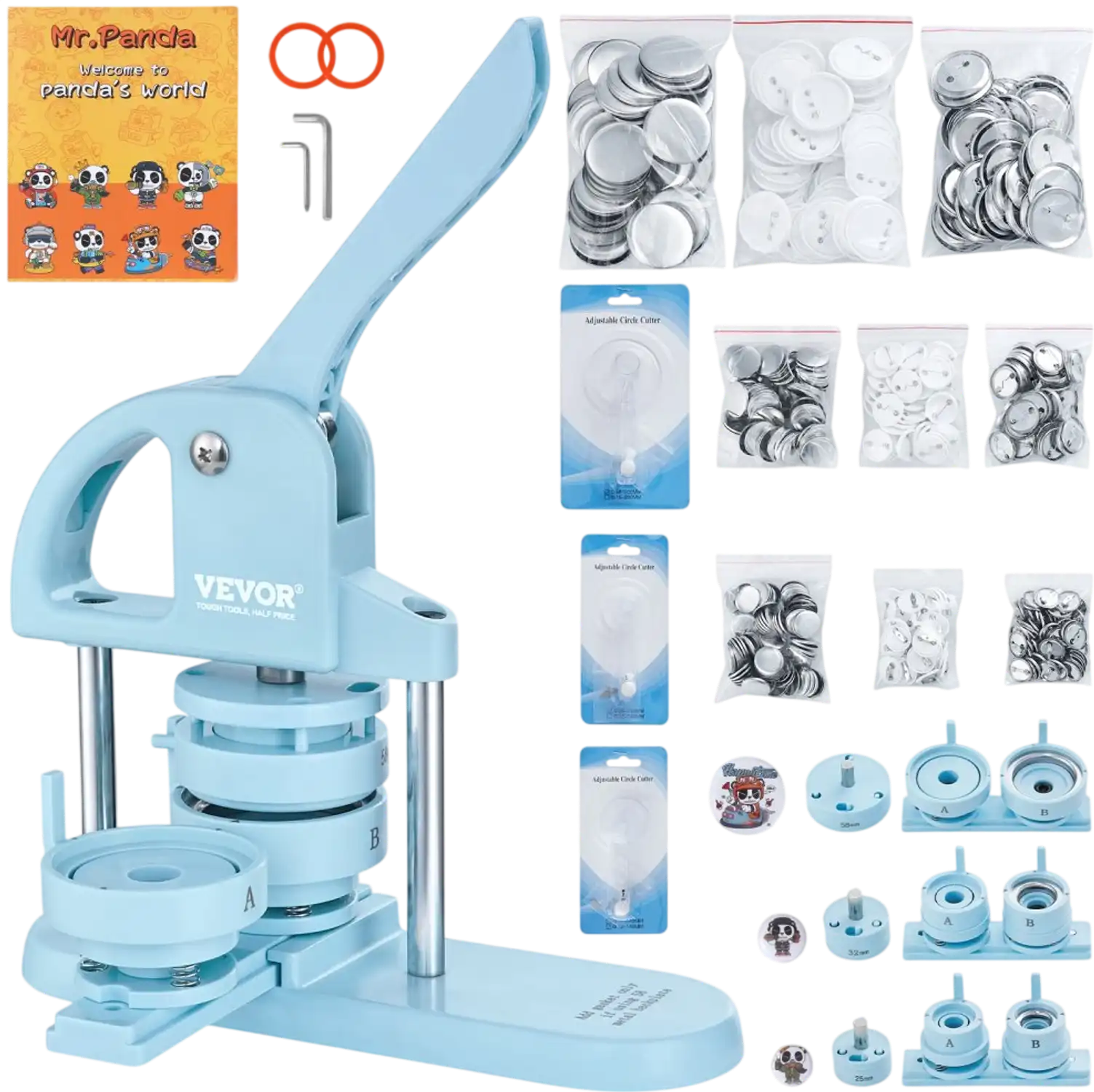 Vevor Button Maker 3-in-1 0.98