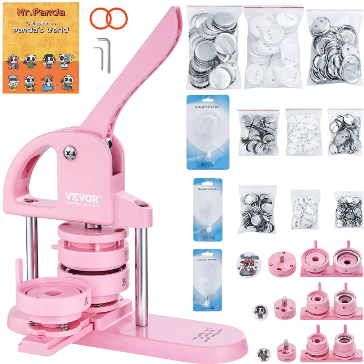 Vevor Button Maker 3-in-1 1
