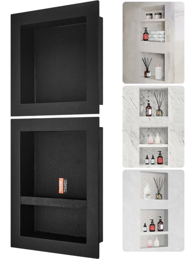 Vevor Shower Niche Triple Shelf Recessed Wall Insert 16