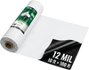 VEVOR 12 Mil Plastic Sheeting 10' x 100' Heavy Duty Thick Polyethylene Roll, Plastic Drop Cloth Painters Tarp, Polyethylene Covering for Crawl Space Vapor Barrier, Weed Control, Garden, Black & White