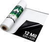 VEVOR 12 Mil Plastic Sheeting 10' x 50' Heavy Duty Thick Polyethylene Roll, Plastic Drop Cloth Painters Tarp, Polyethylene Covering for Crawl Space Vapor Barrier, Weed Control, Garden, Black & White