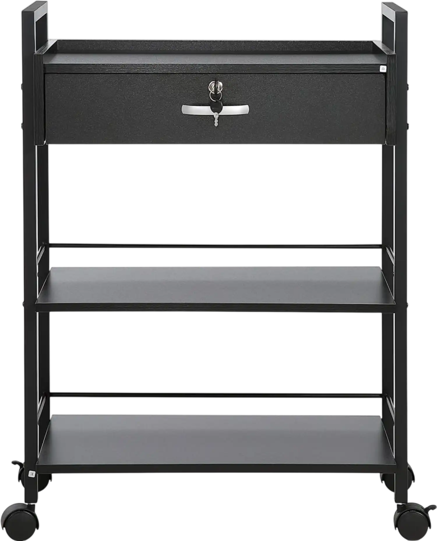 Vevor Salon Trolley Cart 3-Tier Lockable Drawer Rolling Storage Station New