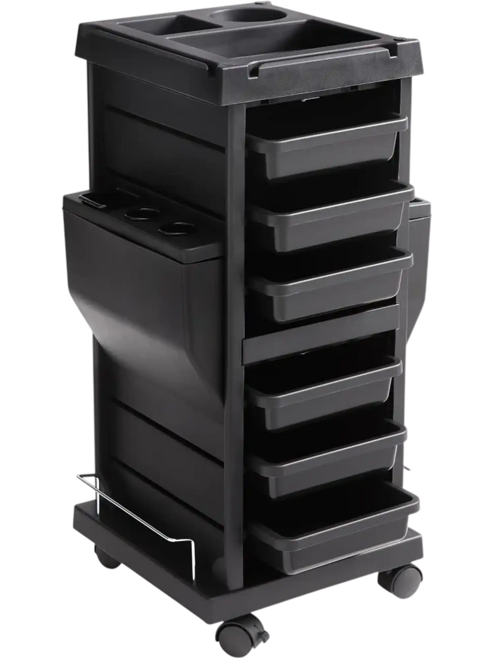 VEVOR Ultimate Salon Trolley Cart, Lockable Beauty Salon Cart for Stylist with 6 Removable Drawers & Tool Holder, Plastic Hairdressing Rolling Cart with Lockable Wheels for Beauty SPA Barber