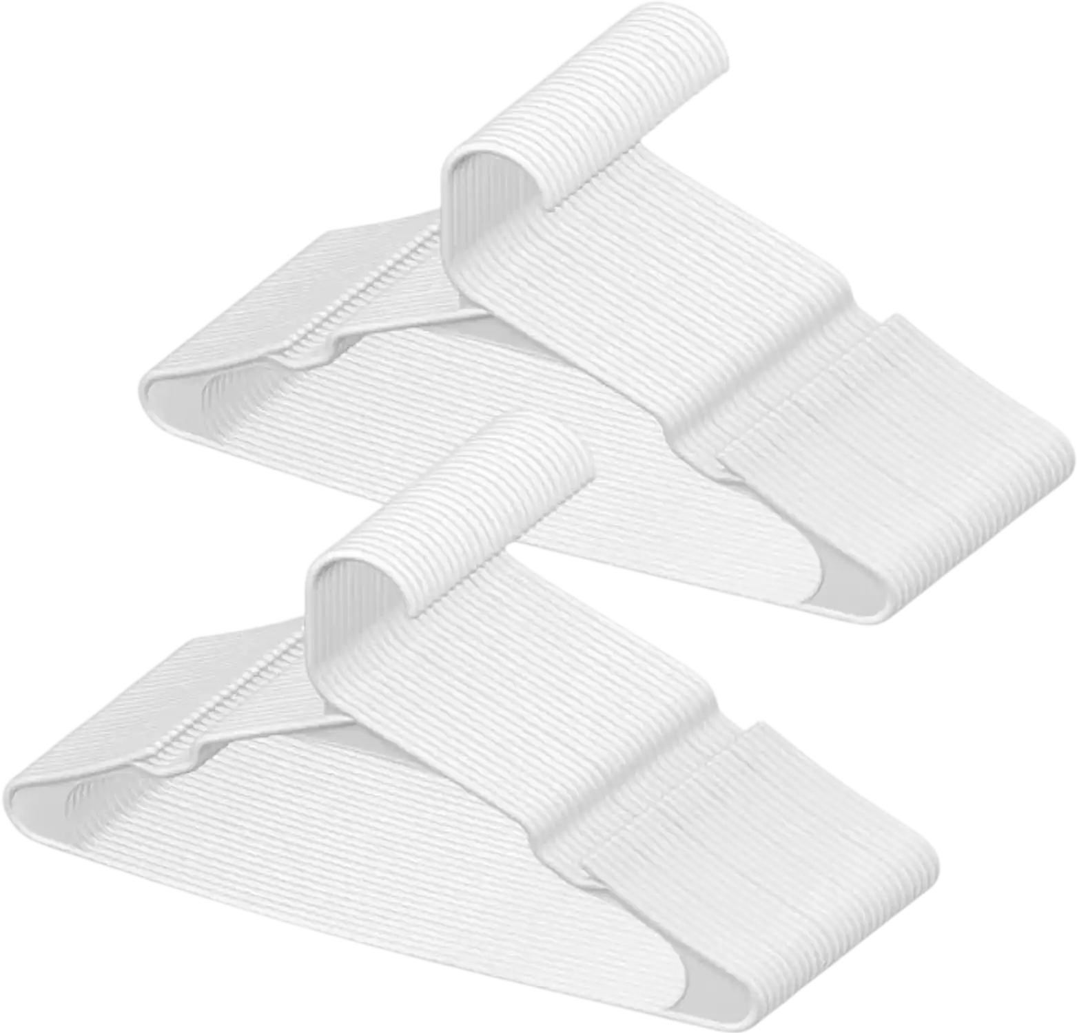 Vevor Hangers 50 Pack White Non-Slip Space-Saving Plastic Hangers New