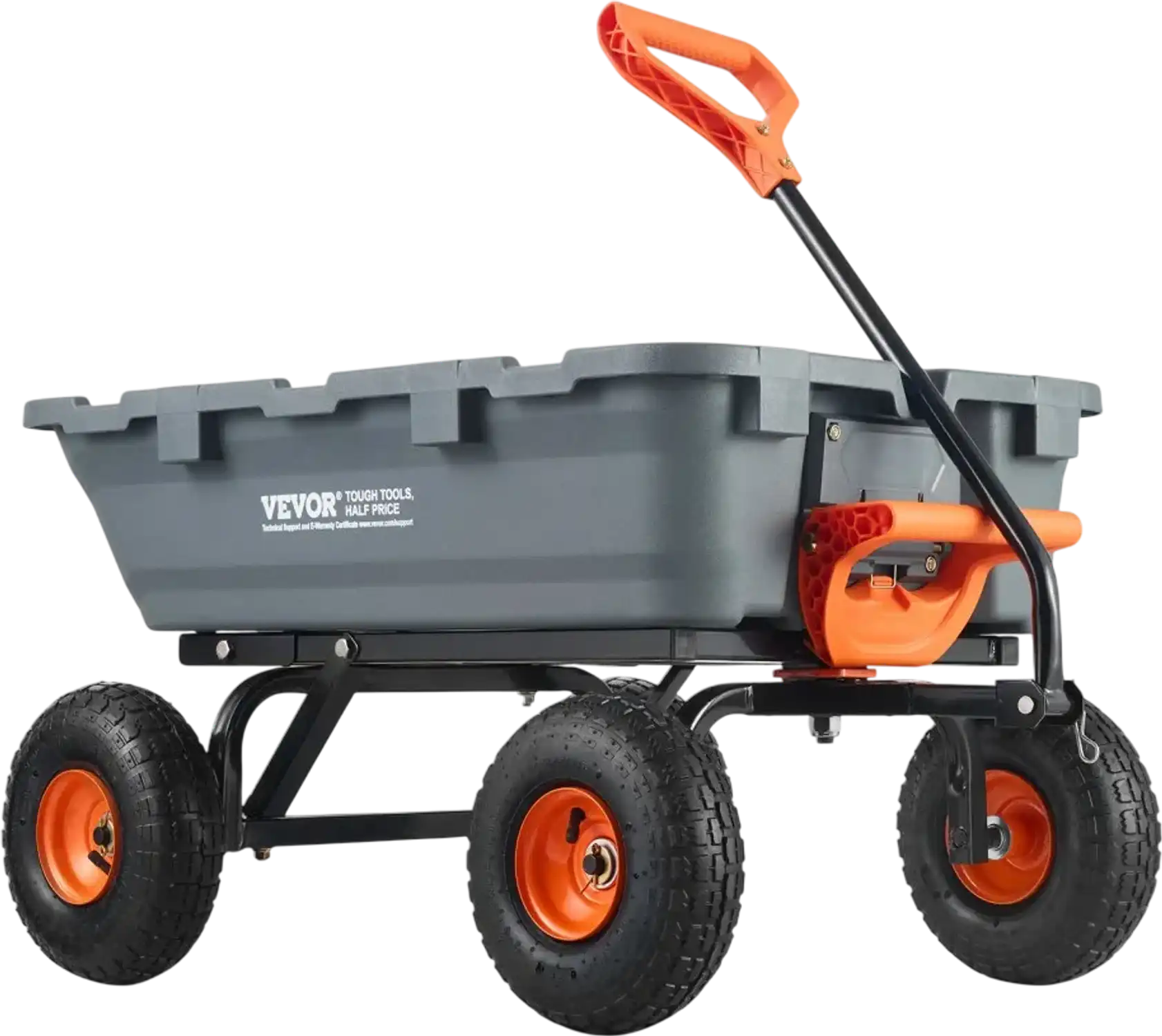 Vevor Garden Cart Poly Dump Wagon Utility Wheelbarrow 800 lbs 10
