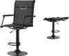 VEVOR Hunting Chair, 360° Silent Swivel, Lightweight Blind Chair, Heavy-Duty Steel Frame Ground Stool Seat, with Padded Armrests, Height Adjustable, 300 Lbs Capacity, for Outdoor Fishing, Camping