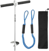 VEVOR Sand Anchor, 18 in Stainless Steel Beach Anchor, Screw in Sand Boat Anchors with Spiral Blade, Shallow Water Boat Auger Anchors, for Securing Jet Ski PWC Pontoon Kayak on Beaches and Sandbars