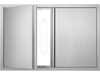 VEVOR BBQ Access Door, 36W x 24H Inch Double Outdoor Kitchen Door, Stainless Steel Flush Mount Door, Wall Vertical Door with Recessed Handles , for BBQ Island, Grilling Station, Outside Cabinet
