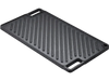 VEVOR Reversible Grill/Griddle, 9.7"x16.7" Pre-Seasoned Cast Iron Griddle, Rectangular Double Burner Griddle Pan, Non-Stick Family Pan Cookware with Handles, Flat Top Plate for BBQ, Gas Grill, Black