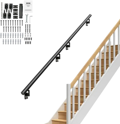 Vevor Handrail 12' Wall Mount Stair Railing New
