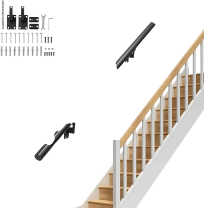 Vevor Handrail 5' Wall Mount Aluminum Alloy Stair Railing New