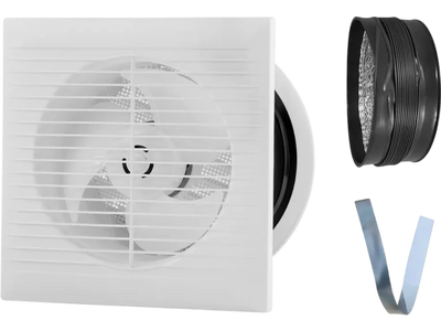 VEVOR 6 inch Through-The-Wall Ventilation Fan, 110 CFM Through Wall Exhaust Fan with AC Motor, Quiet Vent Easy Installation for Bathroom,Garage,Laundry Room,Storage Room Air Exchanger