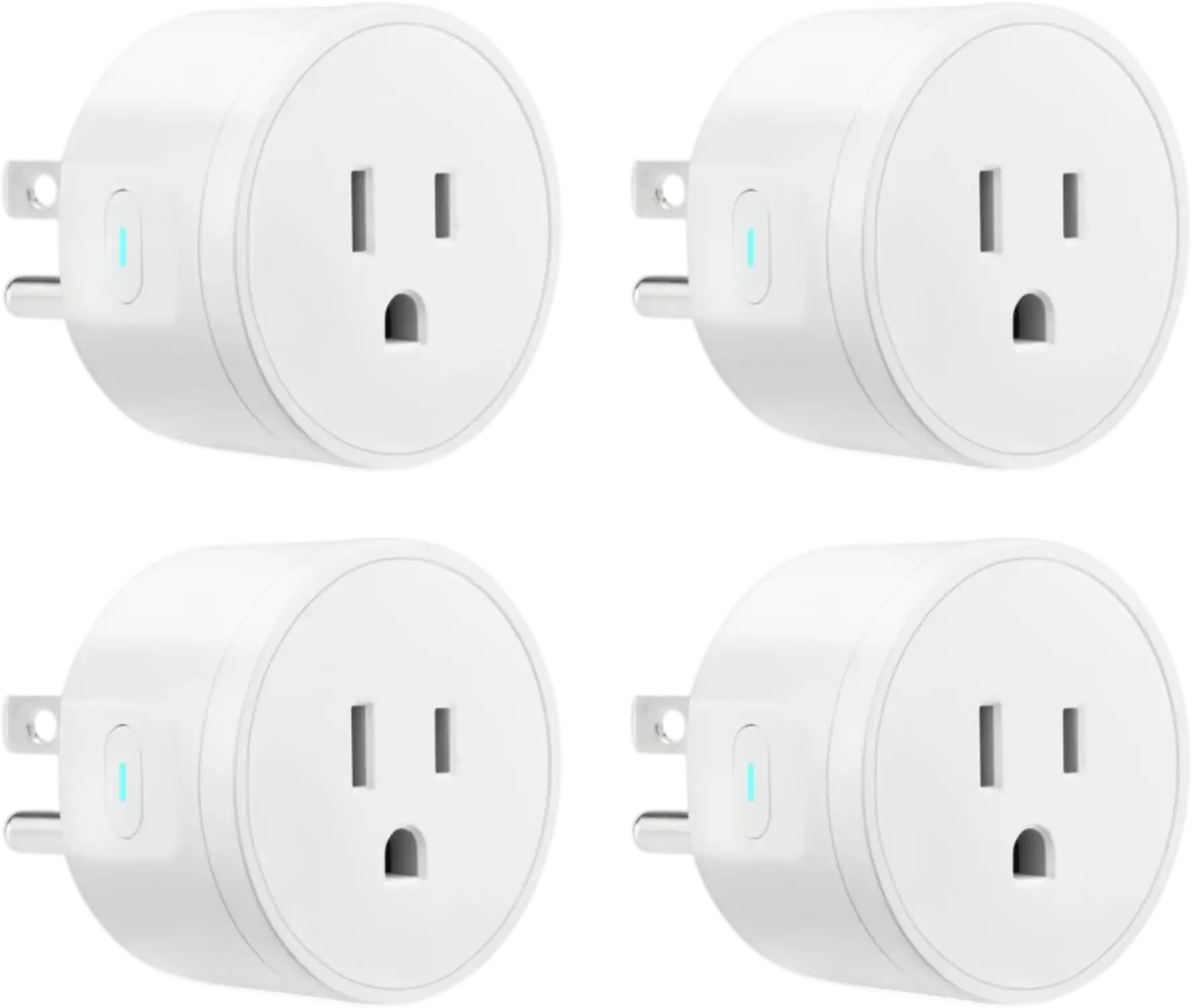 Vevor Smart Plug WiFi Outlet Compatible with Alexa and Google Home 4-Pack White New