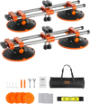 VEVOR Seamless Seam Setter, 2 Packs, Granite Seam Setter with 6 in Vacuum Suction Cups & Tool Bag, Seam Joiner for Seam Joining & Leveling, Countertop Installation Tool for Tile Stone Marble Slab