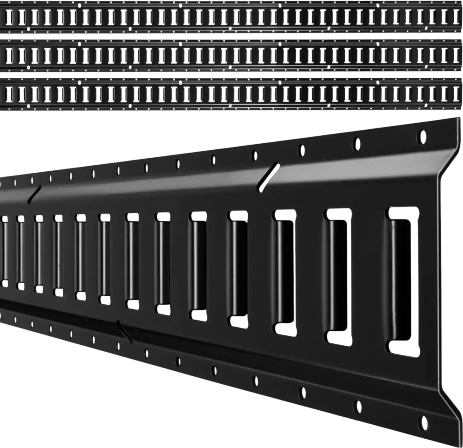 Vevor E-Track Tie-Down Rails 7.7' 4-Pack Cargo Securing System New