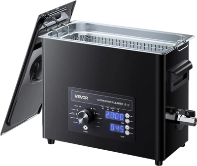 VEVOR 6L Ultrasonic Cleaner, Professional Ultrasonic Cleaner Machine with Knob Control, Stainless Steel Cleaning Machine with Basket and Cleaning Ball, for Watches, Razors, Jewelry, Coins and More