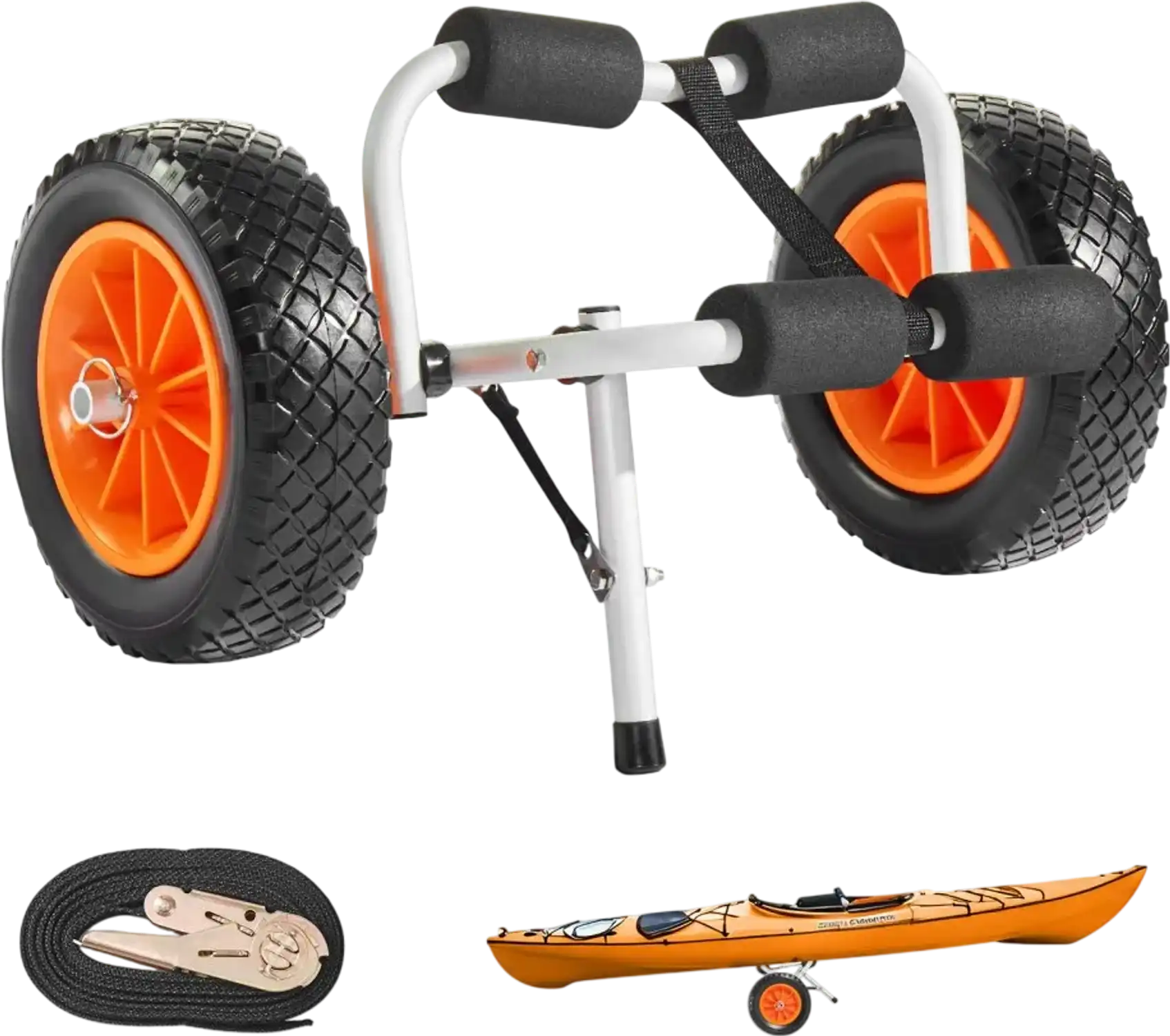 Vevor Kayak Cart Foldable 200 lbs Dolly Trolley with 10