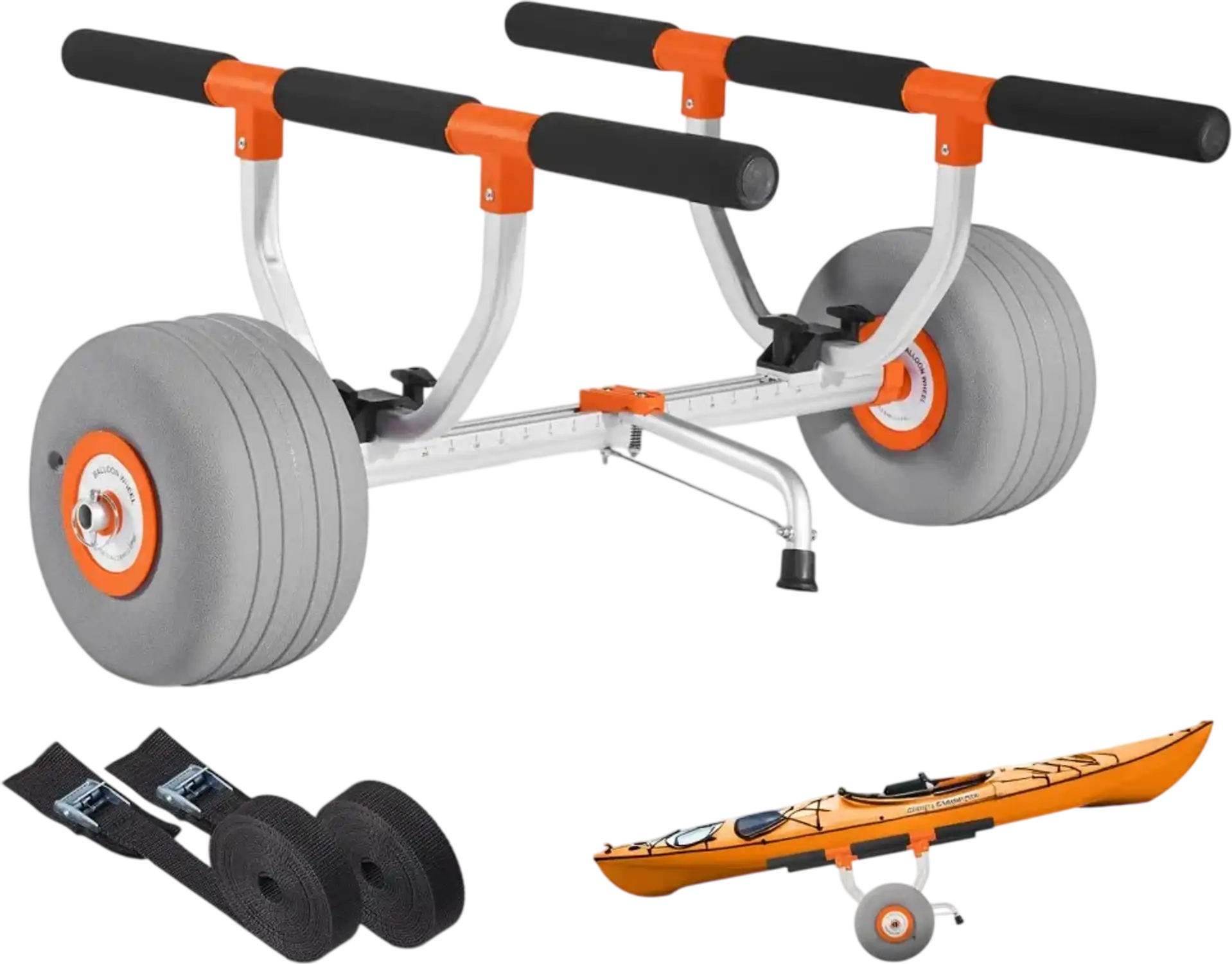 Vevor Kayak Cart 350 lbs Detachable Canoe Carrier Trolley New